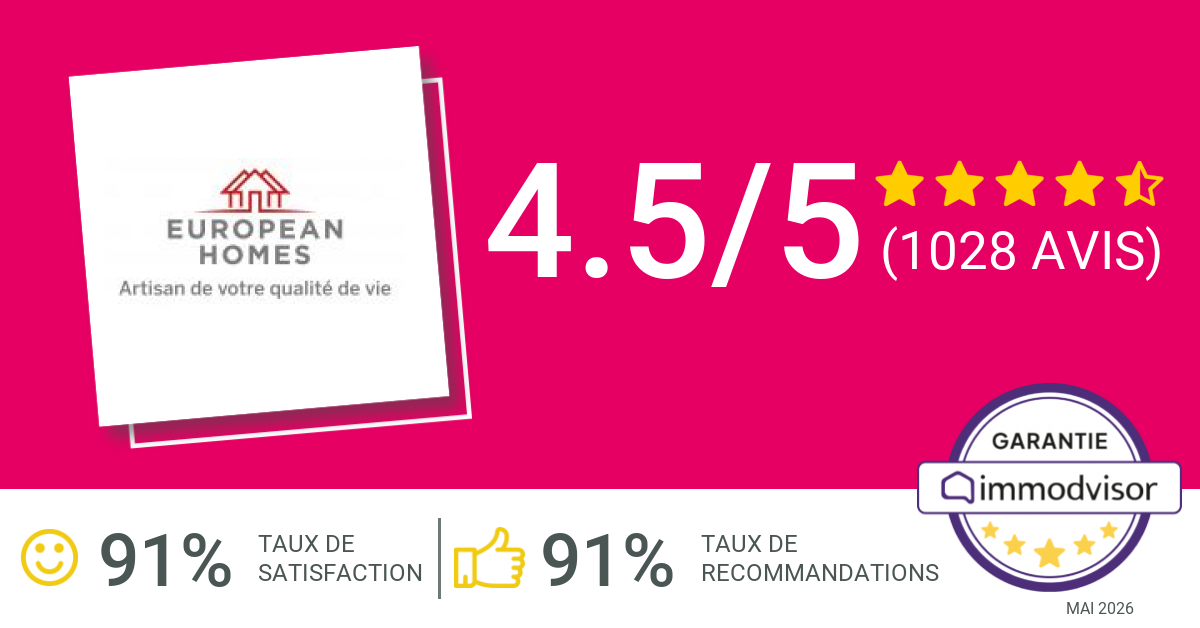 European Homes — note 4,5/5 sur immodvisor (1028 avis)